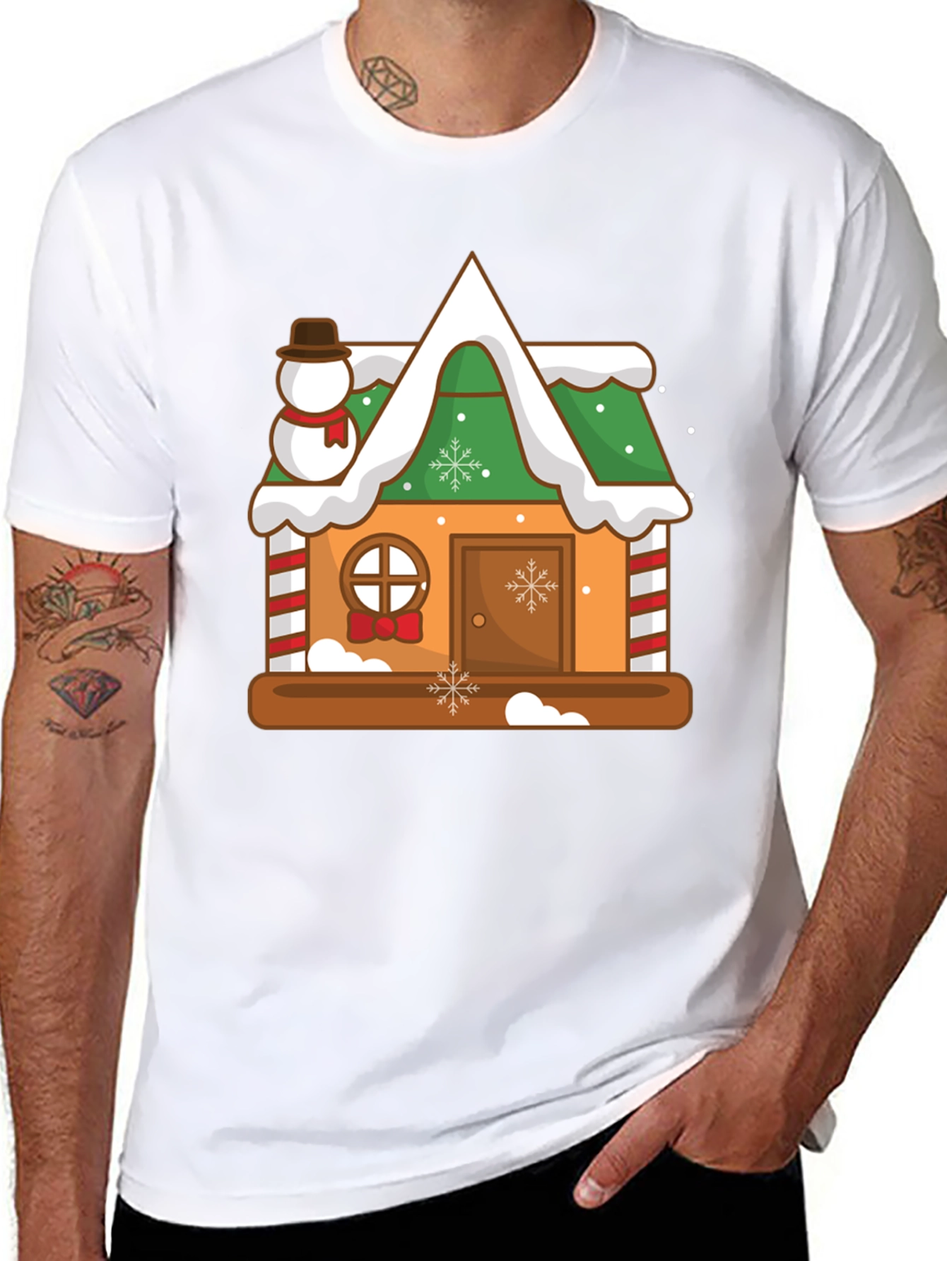 Gingerbread House Christmas T-Shirt