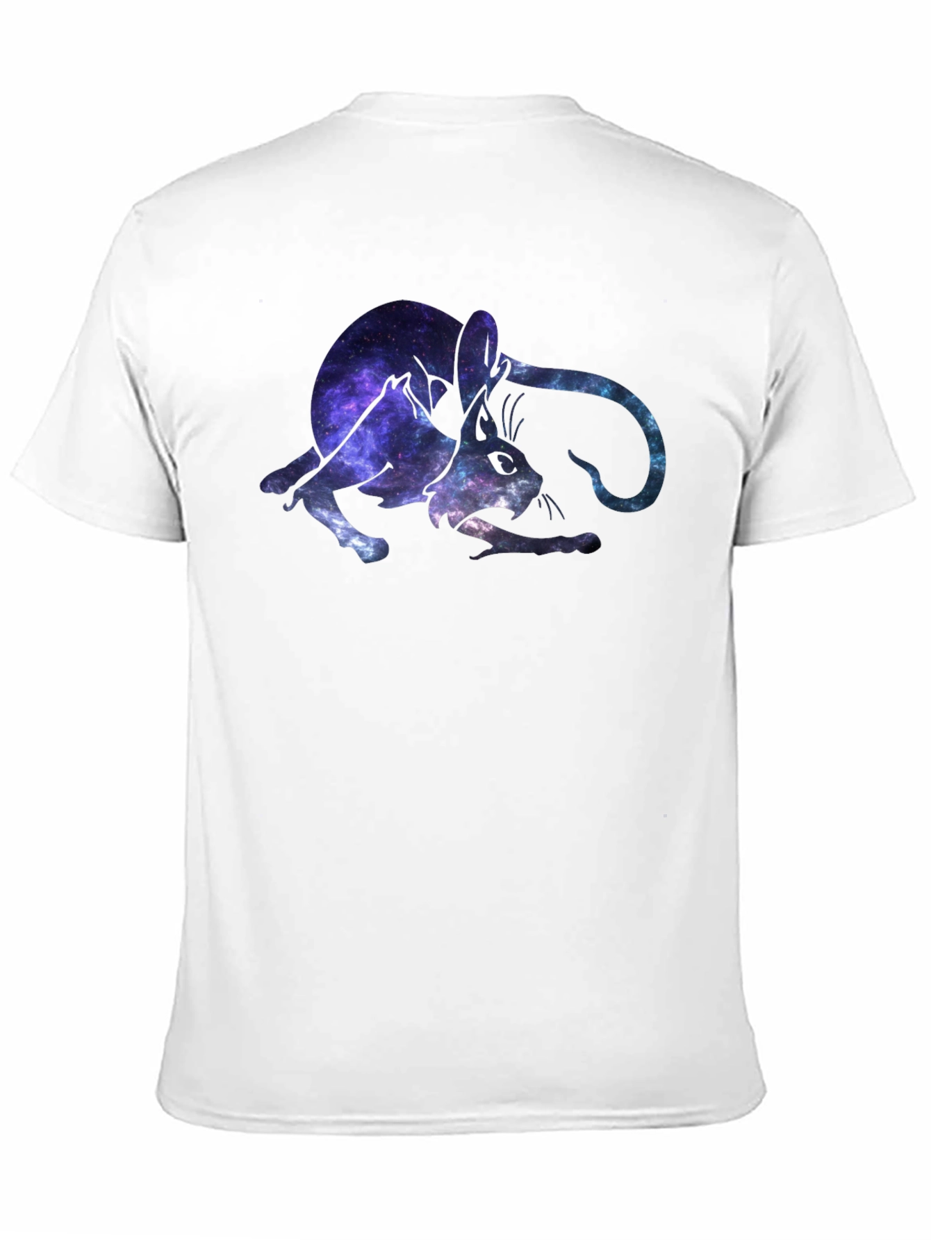 Galaxy Cat Graphic Black T-Shirt