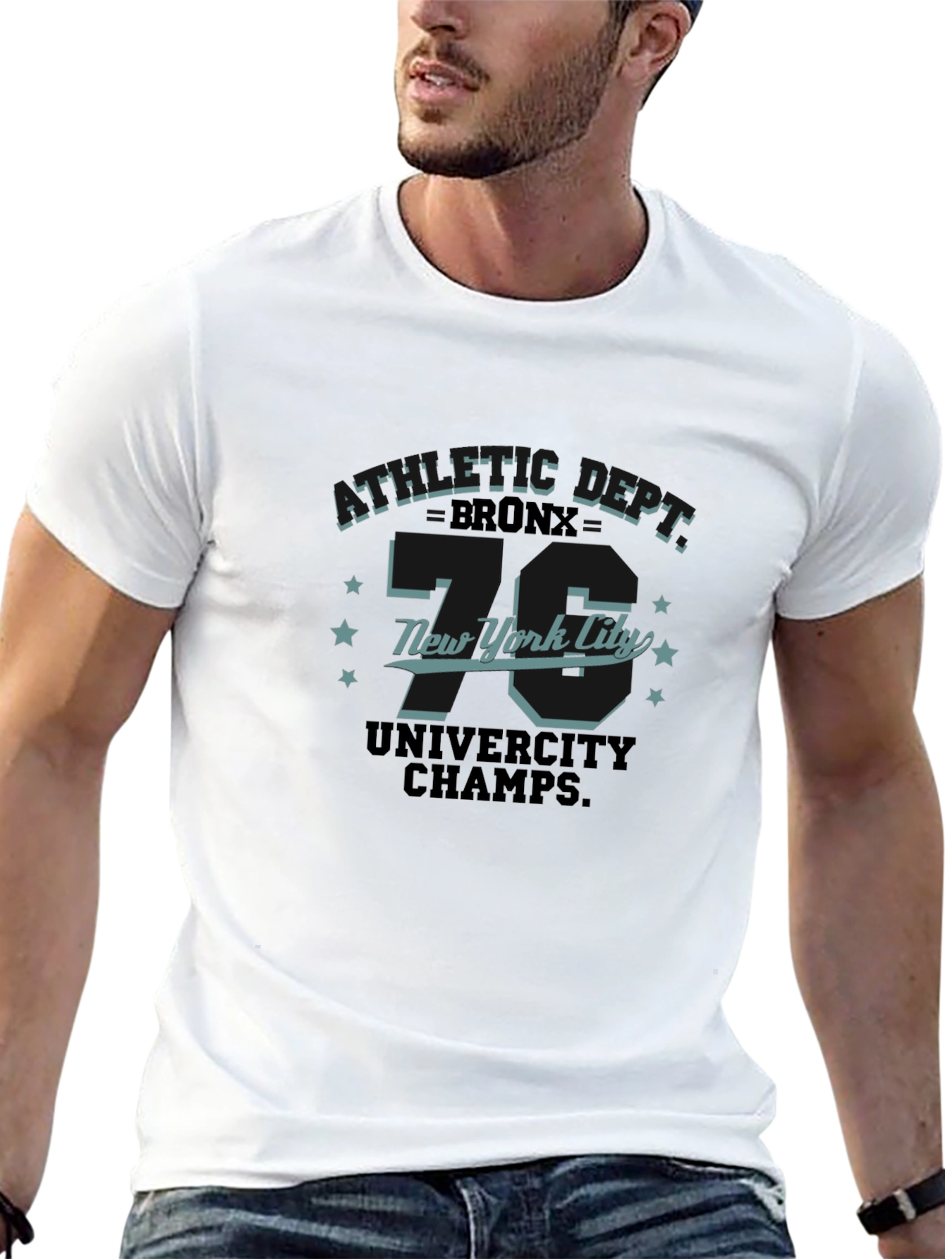 Athletic Dept. Graphic Print Black T-Shirt