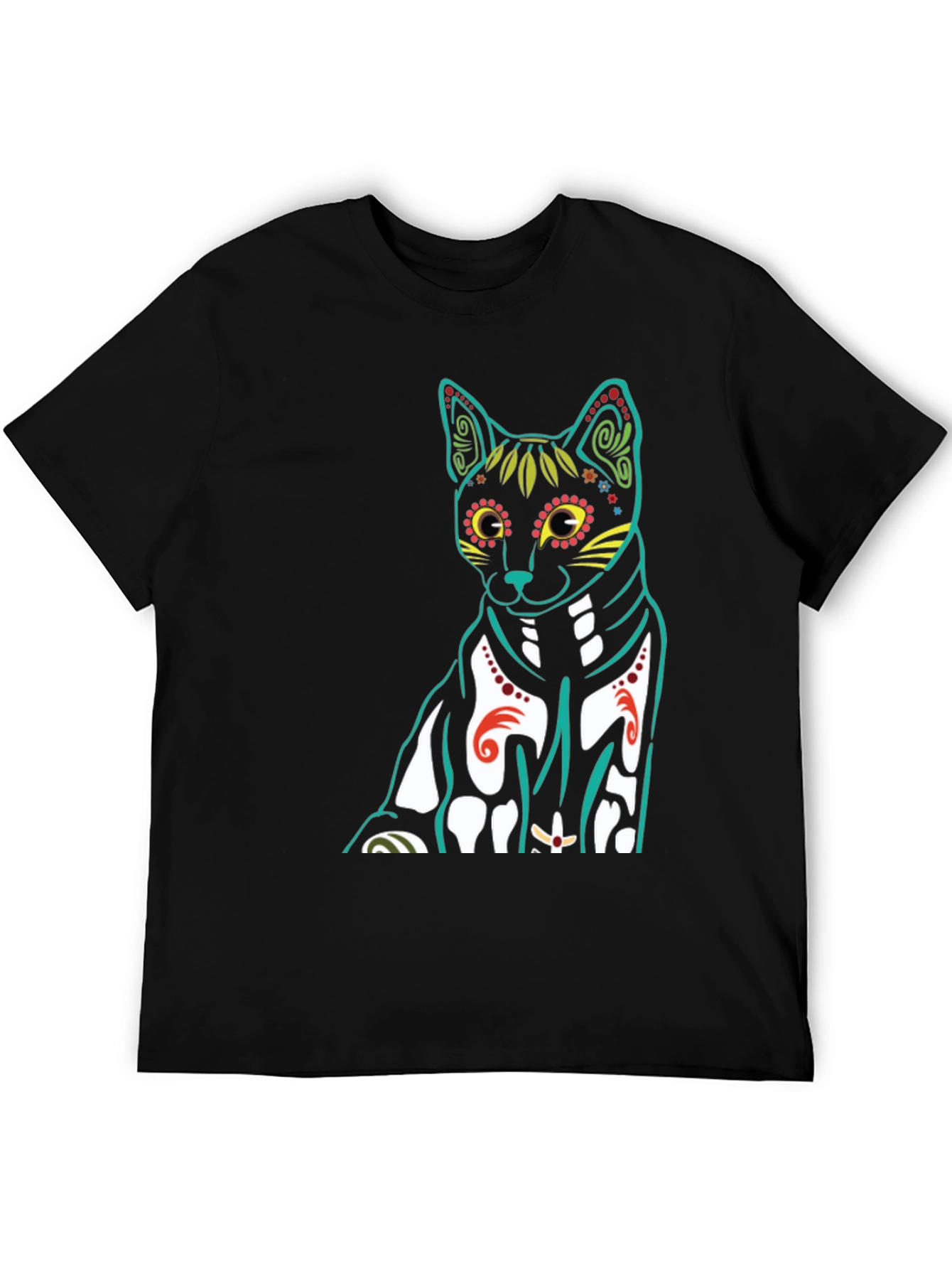 Day of the Dead Cat T-Shirt