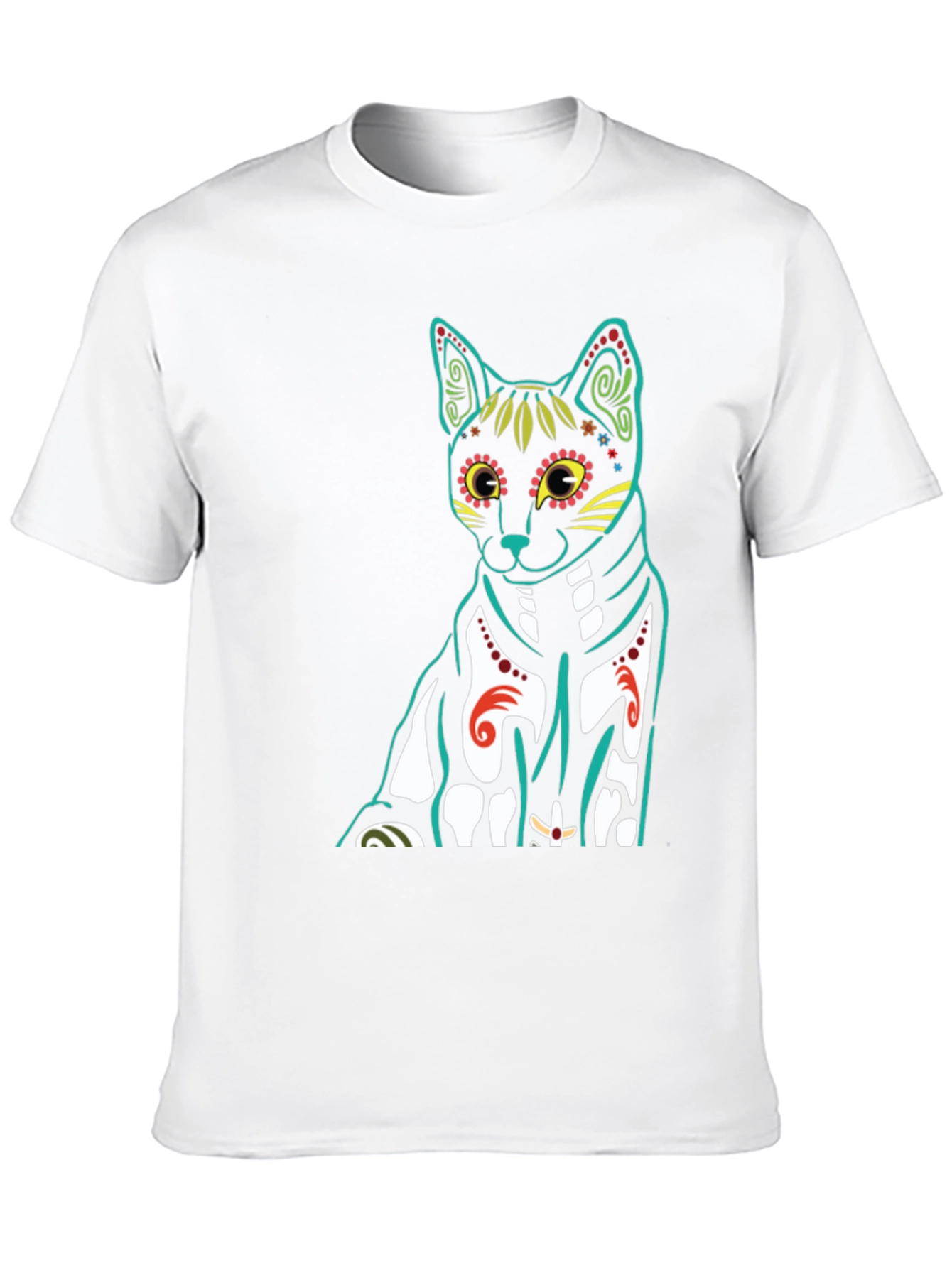 Day of the Dead Cat T-Shirt
