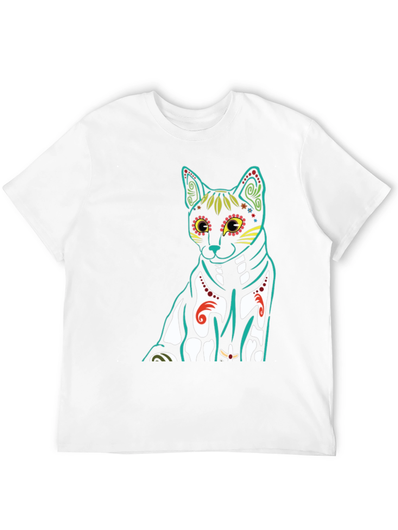 Day of the Dead Cat T-Shirt