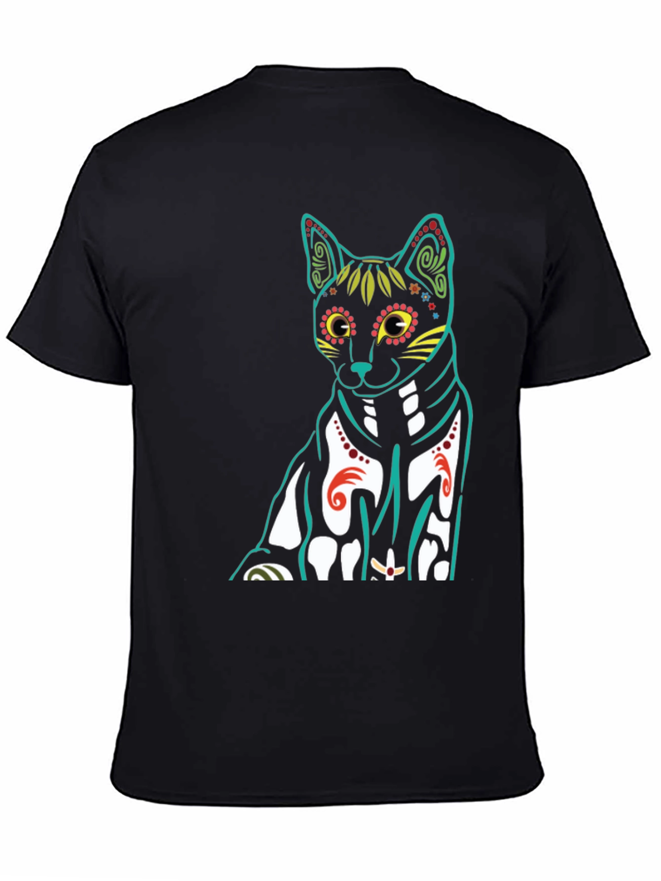 Day of the Dead Cat T-Shirt