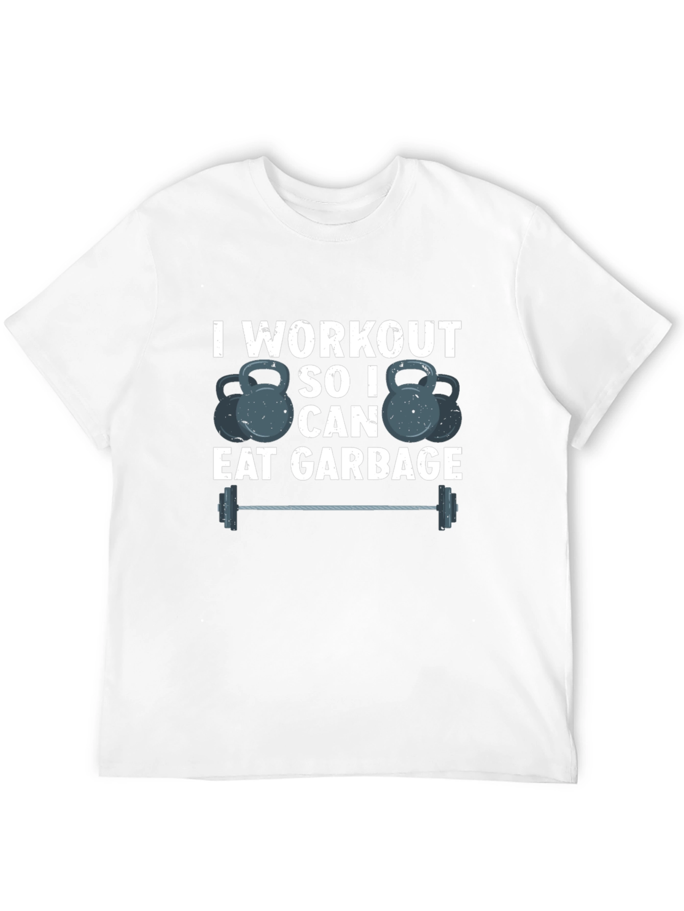 Workout To Eat Garbage T-Shirt Funny Gym Tee