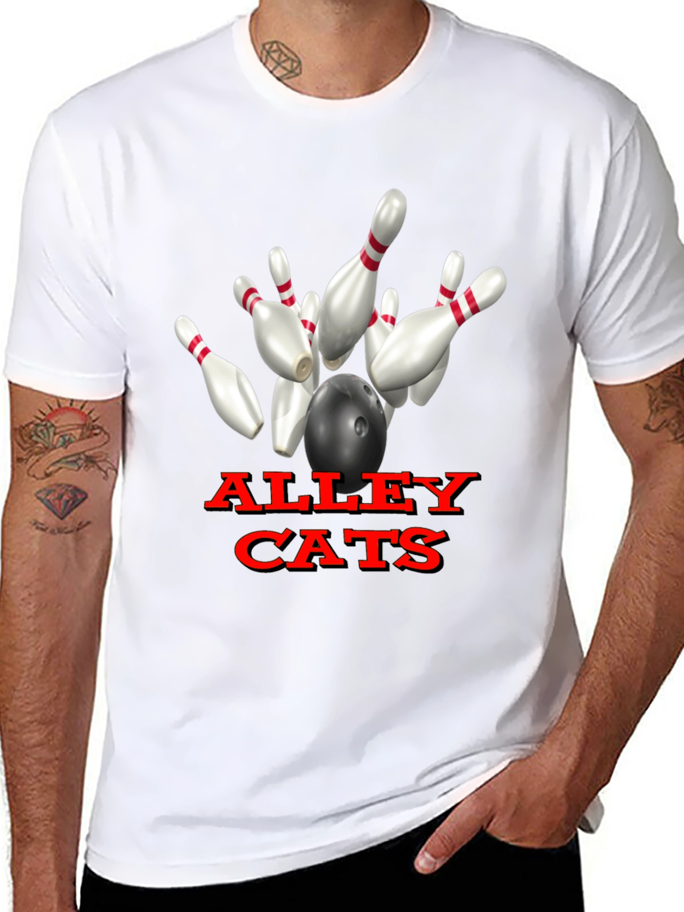 Alley Cats Bowling T-Shirt Unique Design