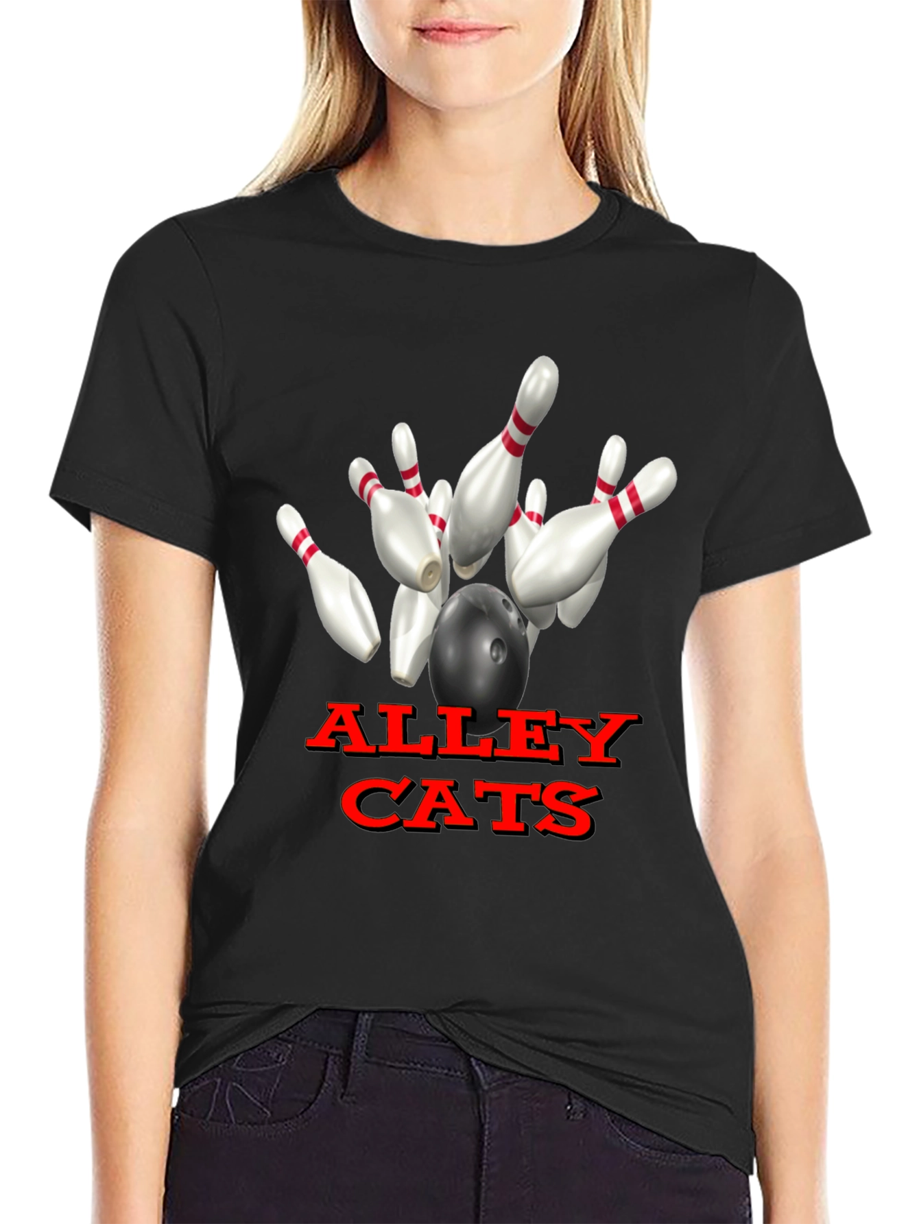 Alley Cats Bowling T-Shirt Unique Design