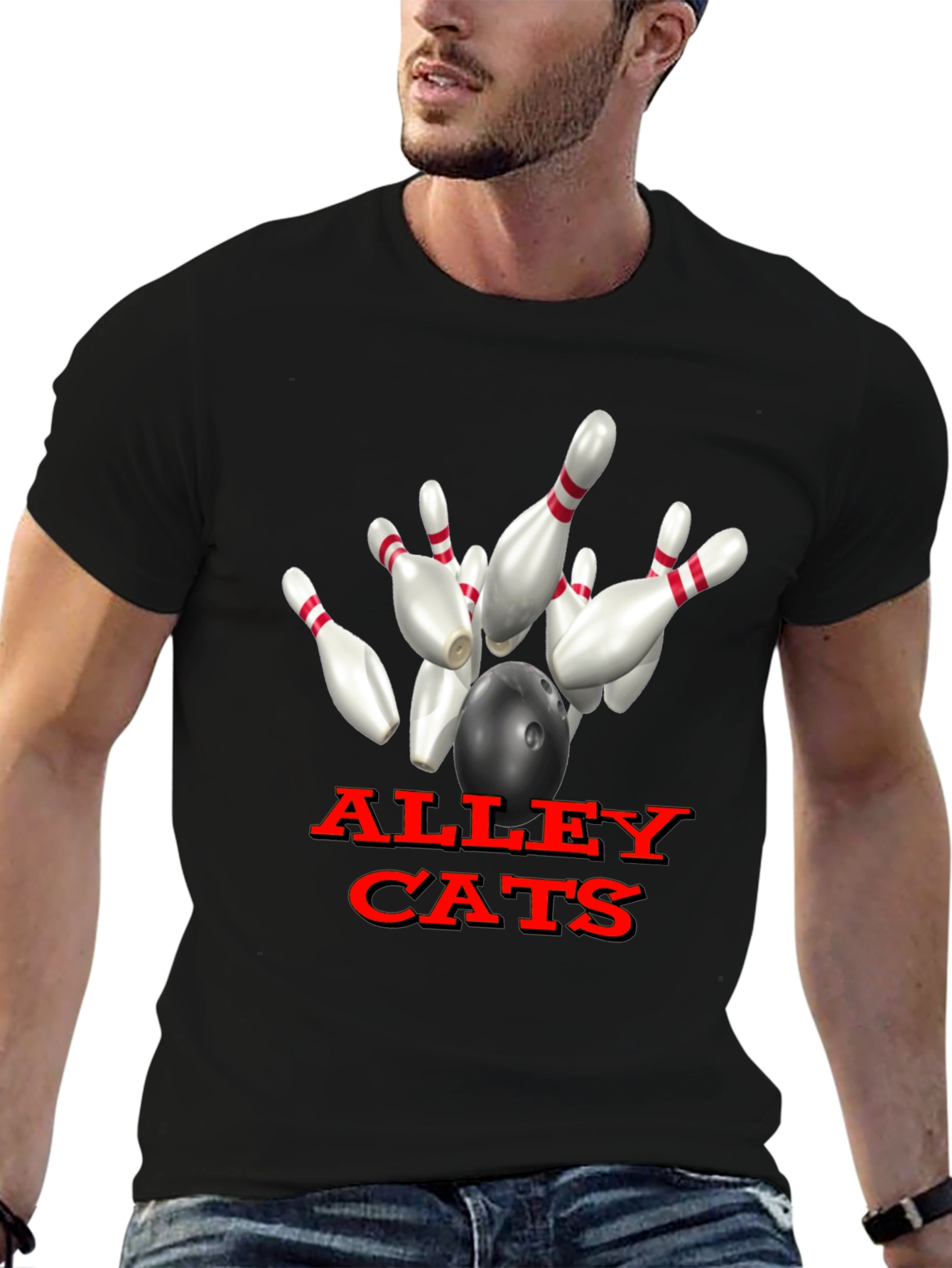 Alley Cats Bowling T-Shirt Unique Design