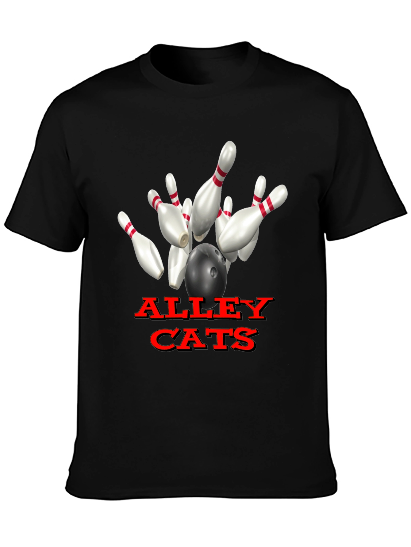 Alley Cats Bowling T-Shirt Unique Design