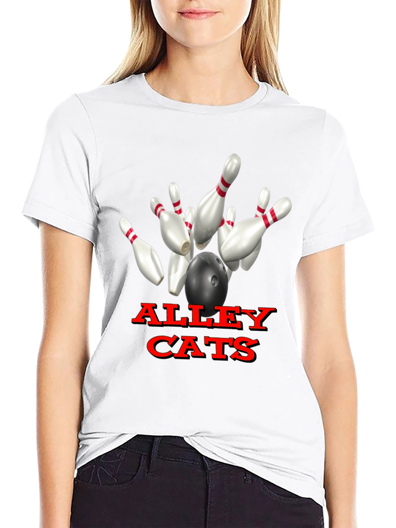 Alley Cats Bowling T-Shirt Unique Design