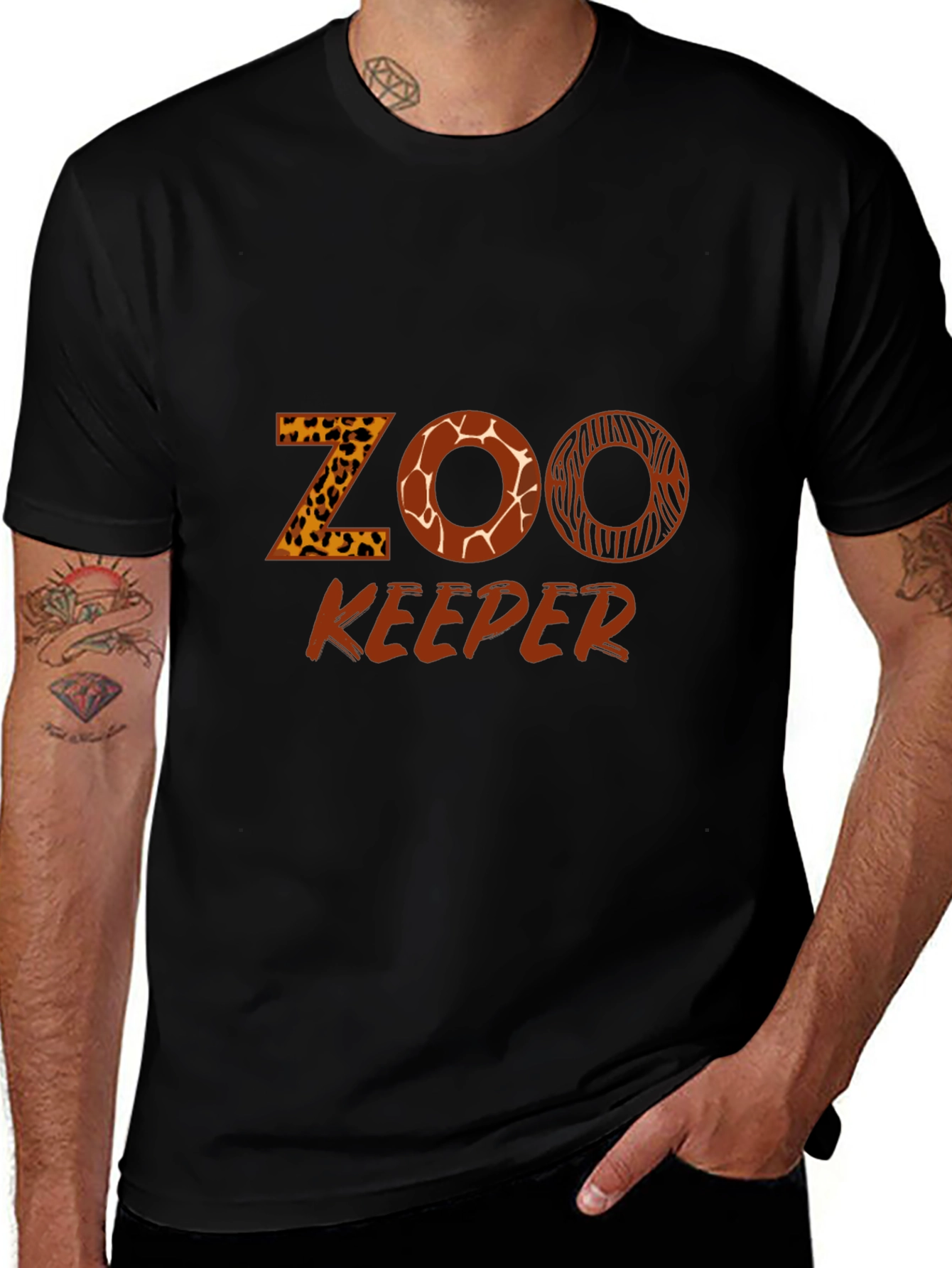 Zoo Keeper Animal Print T-Shirt