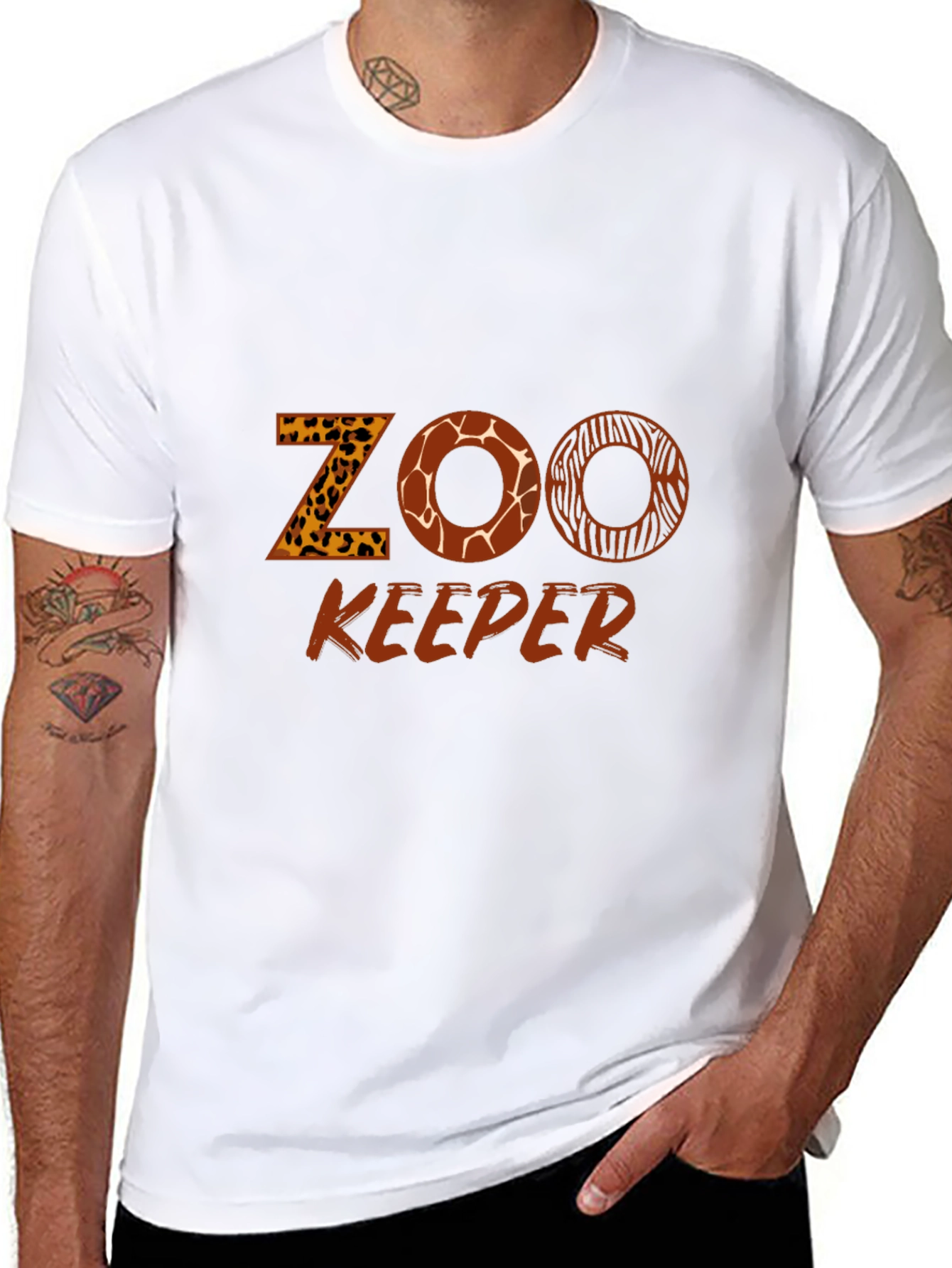 Zoo Keeper Animal Print T-Shirt