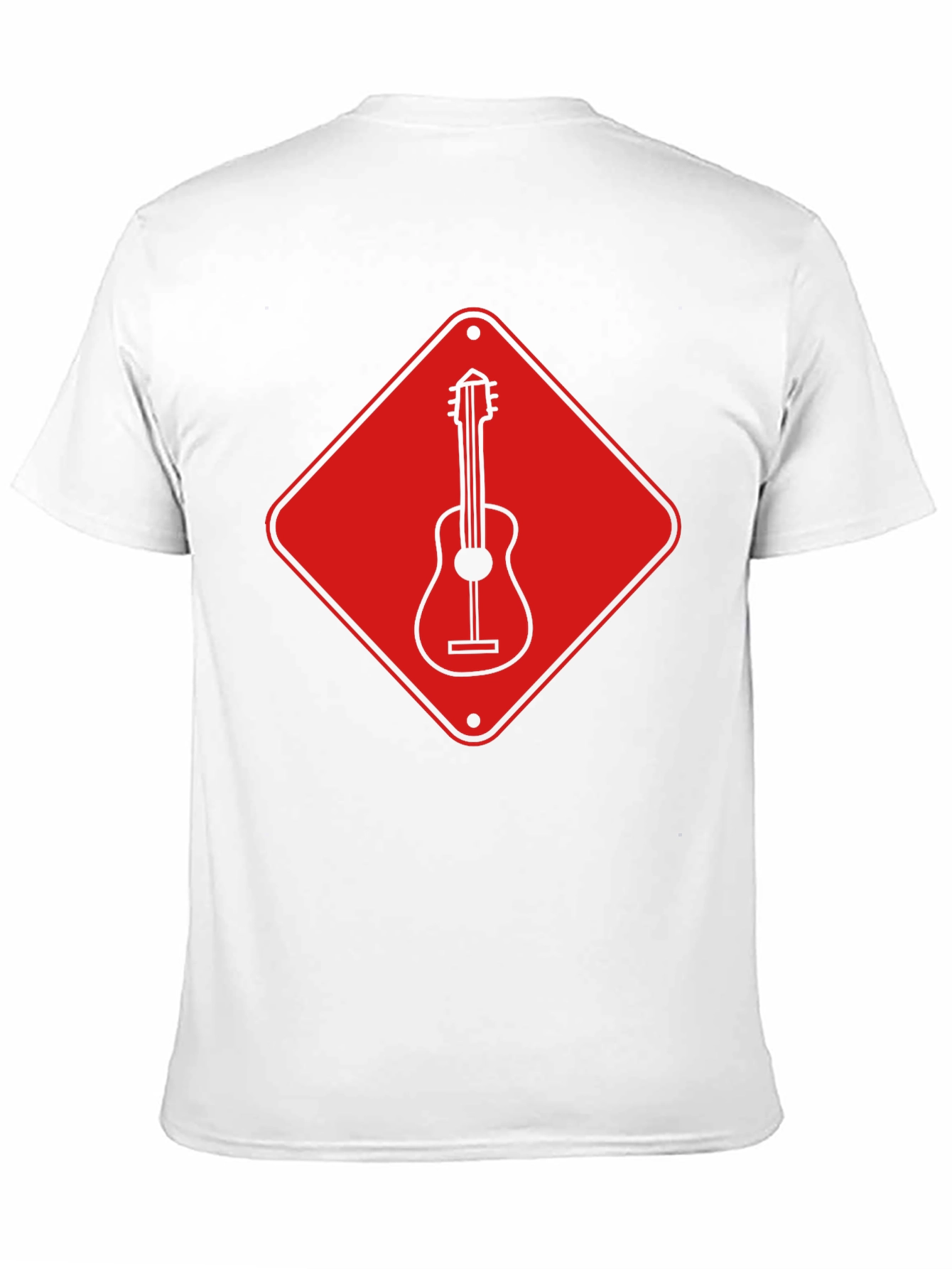 Guitar Crossing T-Shirt - Road Sign Design