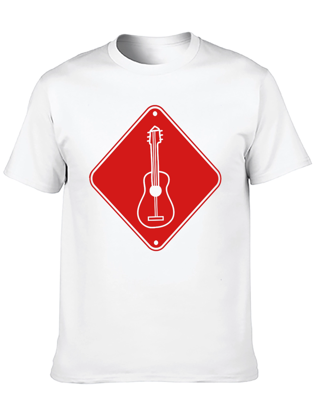 Guitar Crossing T-Shirt - Road Sign Design