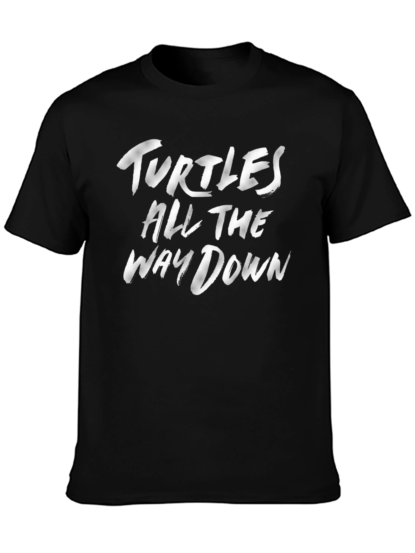 Turtles All the Way Down Graphic Tee - Black