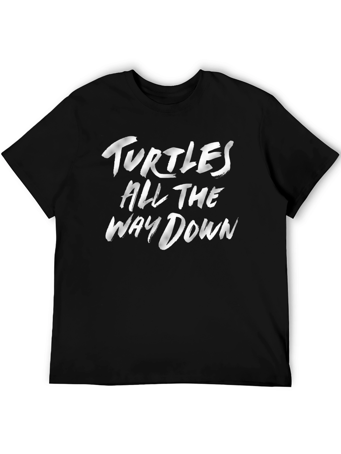 Turtles All the Way Down Graphic Tee - Black