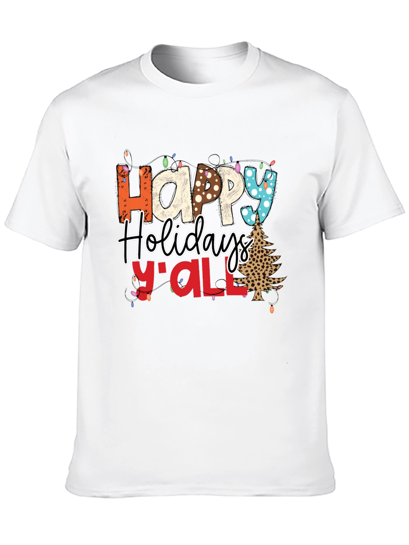 Happy Holidays Yall Christmas T-Shirt