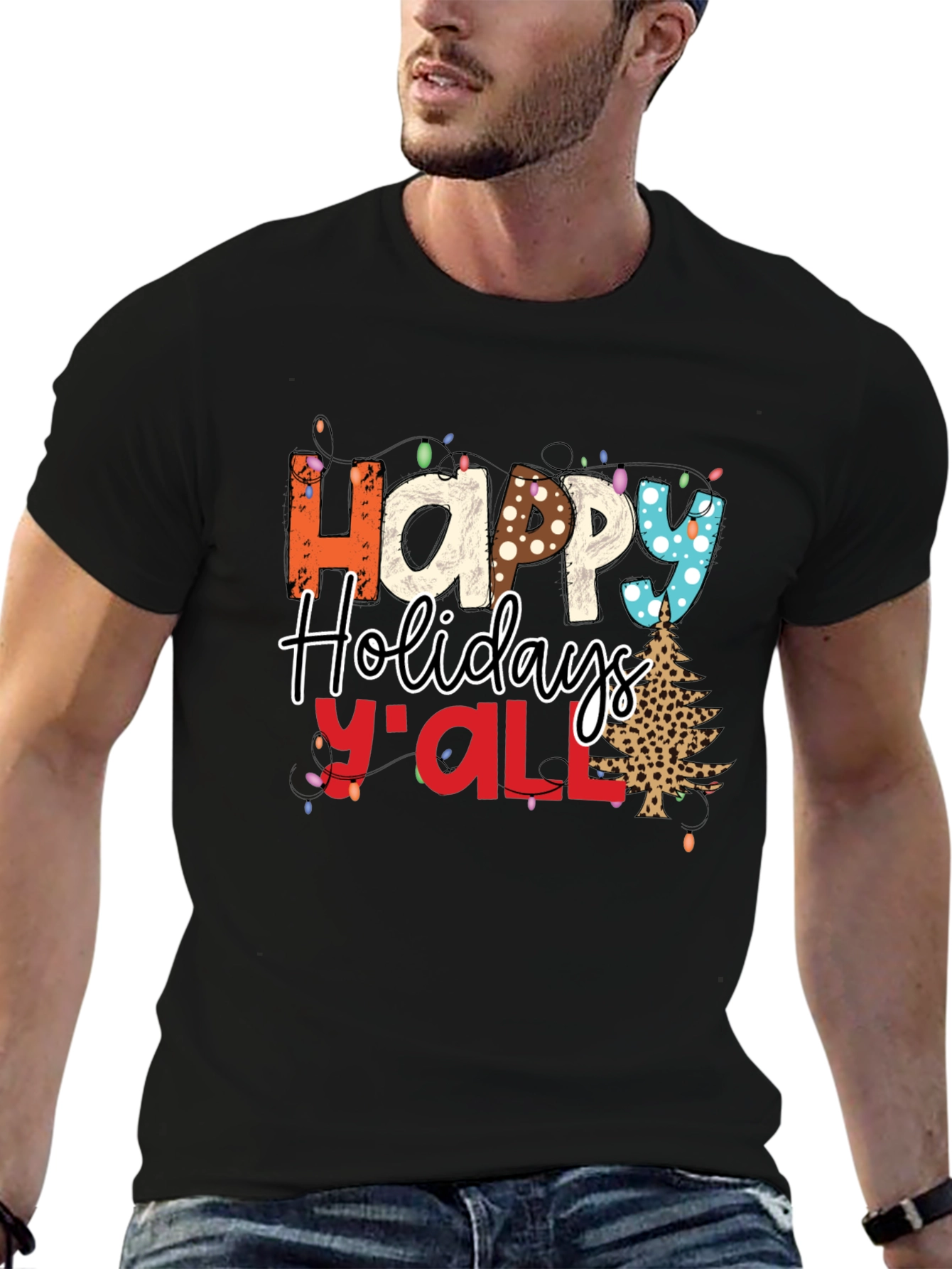 Happy Holidays Yall Christmas T-Shirt