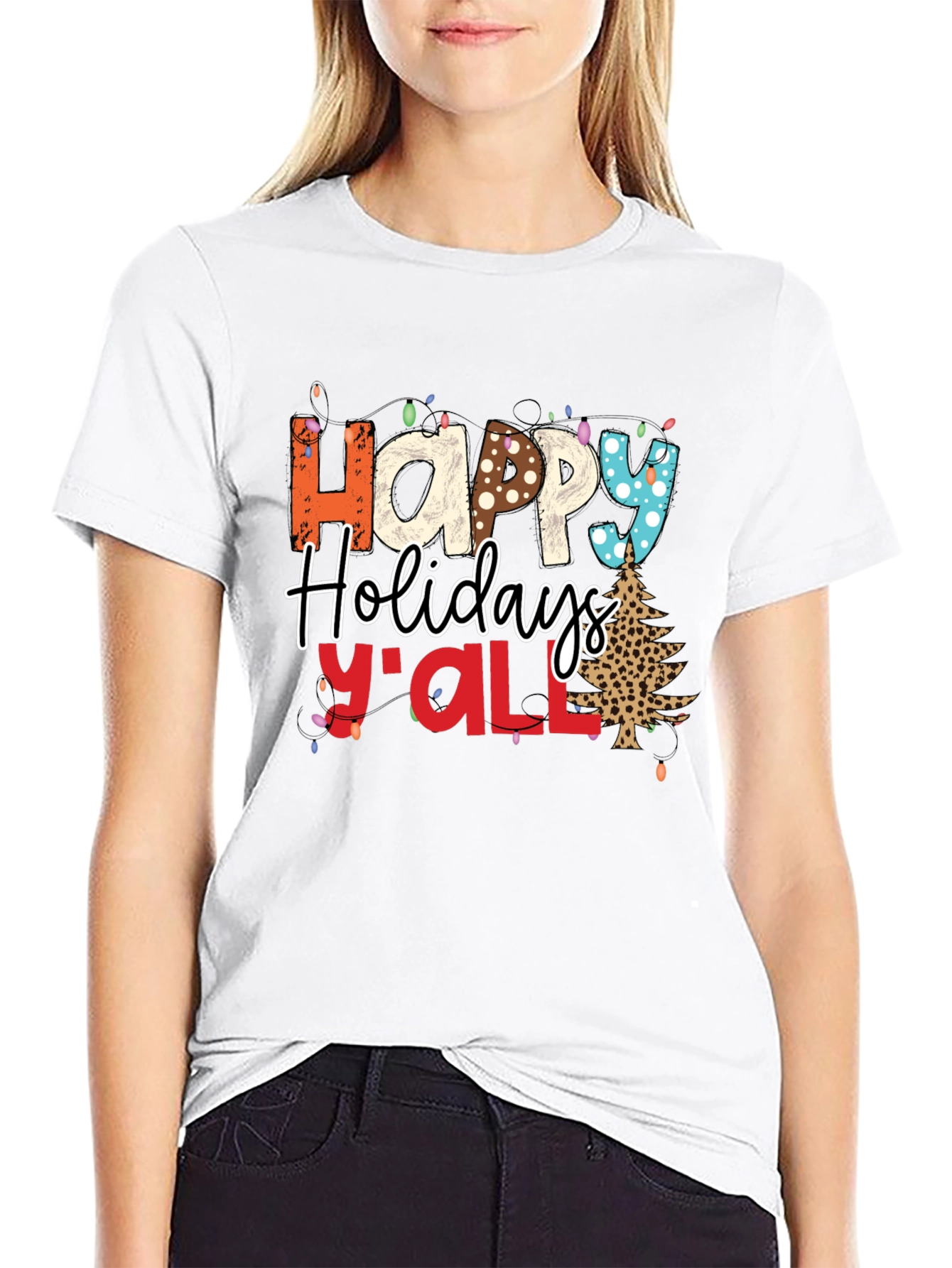 Happy Holidays Yall Christmas T-Shirt