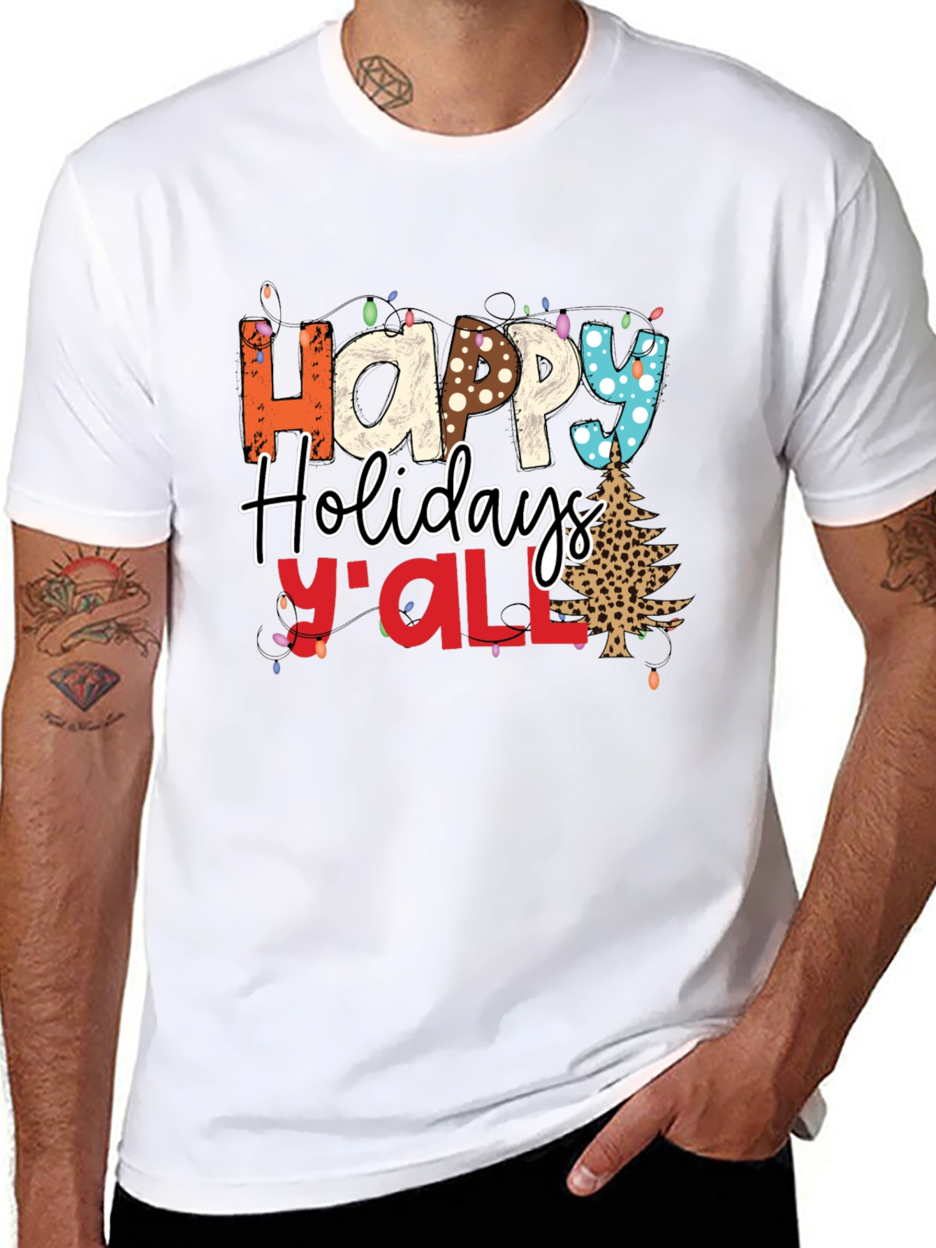 Happy Holidays Yall Christmas T-Shirt