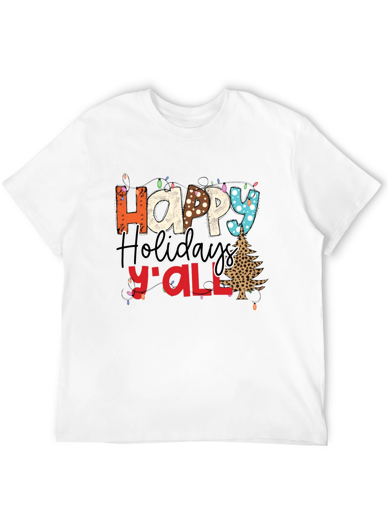 Happy Holidays Yall Christmas T-Shirt