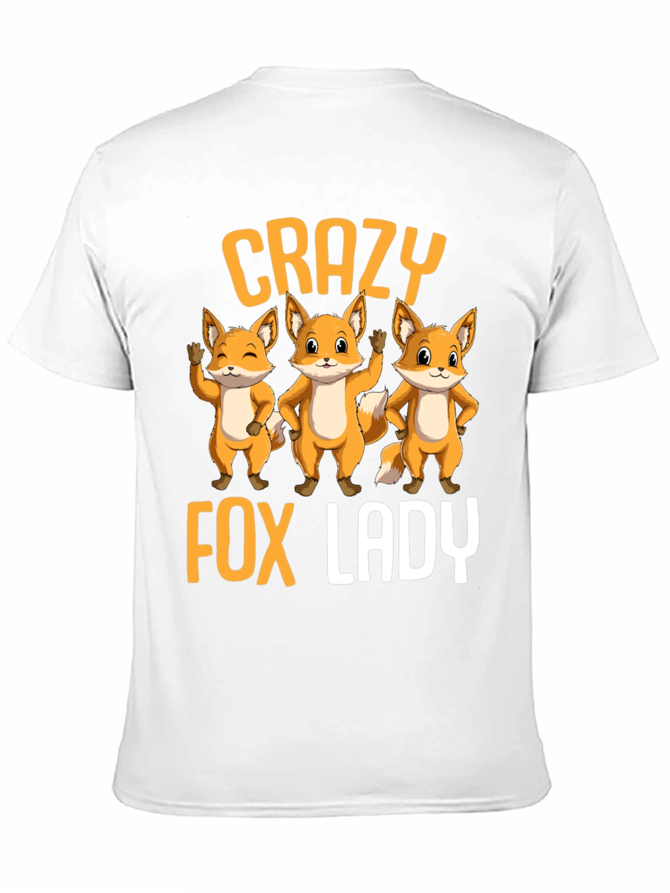 Crazy Fox Lady T-Shirt | Cute Animal Graphic Tee