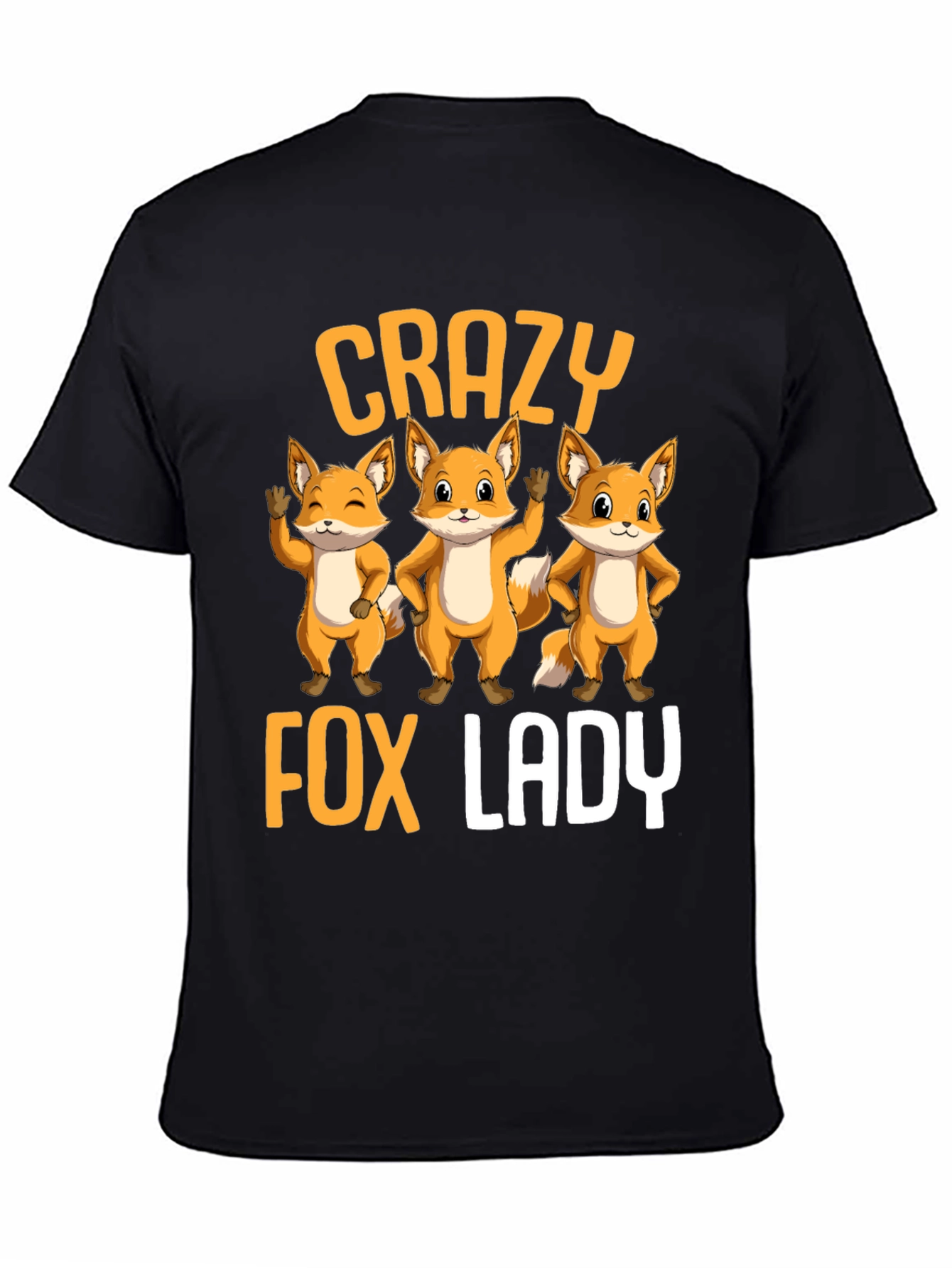Crazy Fox Lady T-Shirt | Cute Animal Graphic Tee