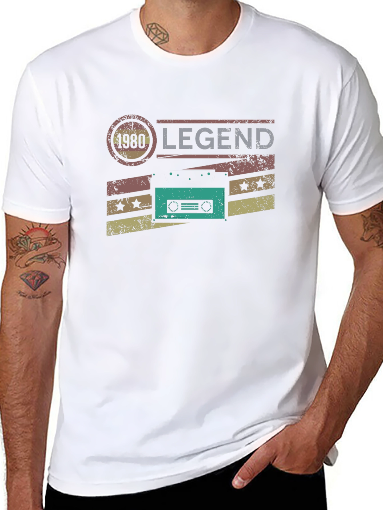 1980 Legend Cassette Tape Graphic T-Shirt