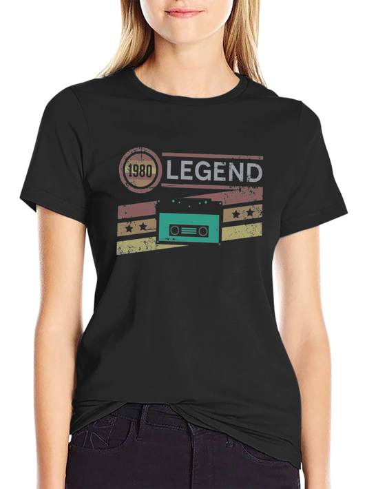 1980 Legend Cassette Tape Graphic T-Shirt
