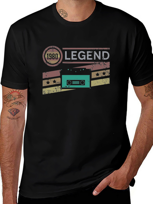1980 Legend Cassette Tape Graphic T-Shirt
