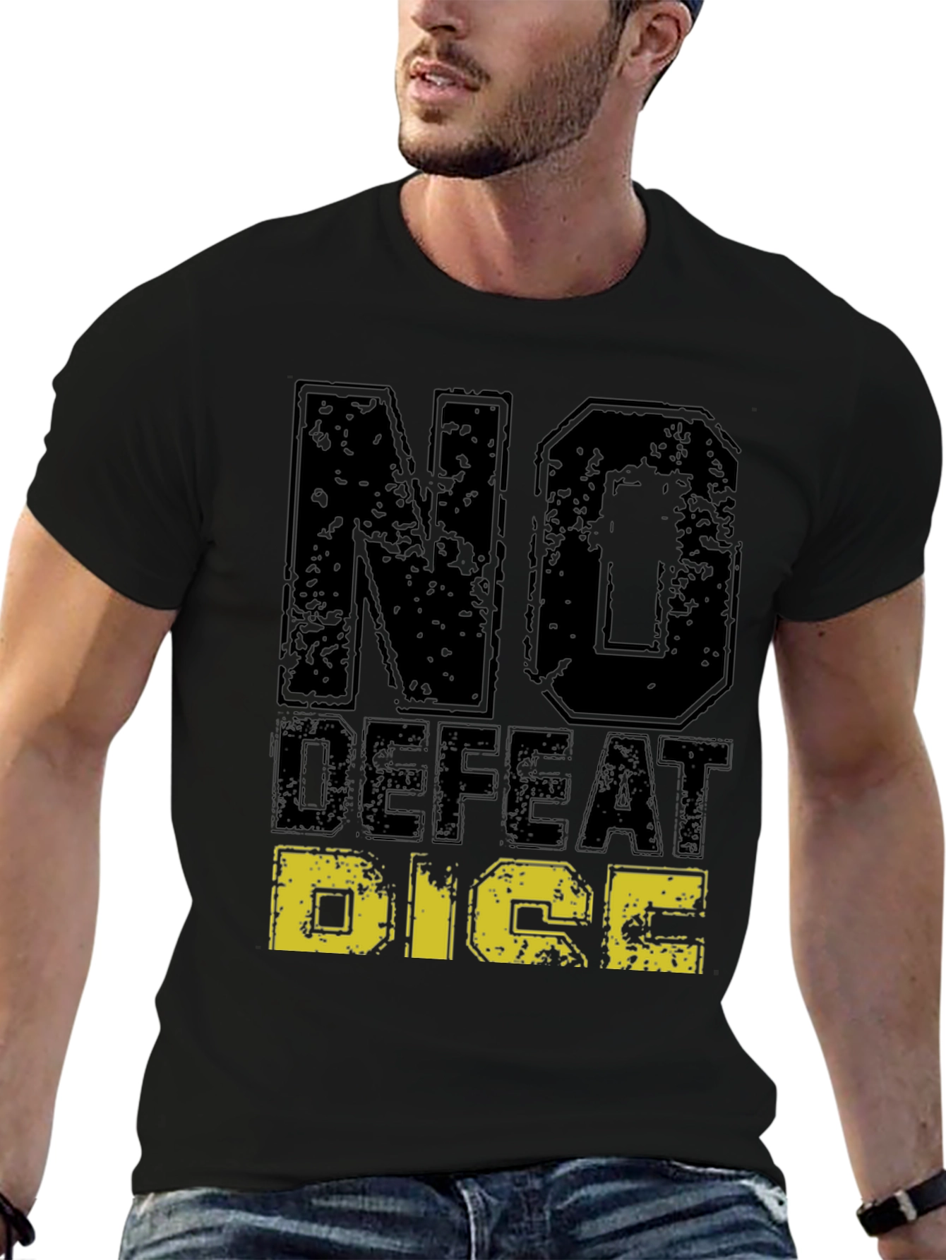 No Defeat Dice Graphic T-Shirt