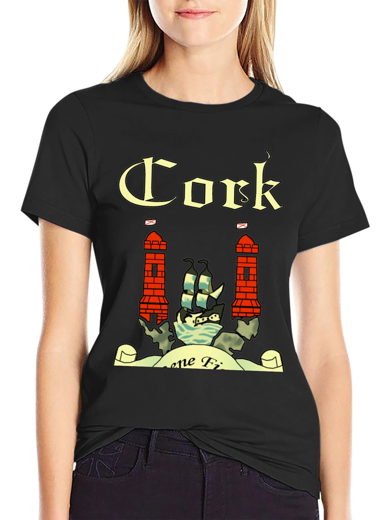 Cork Ireland Crest Graphic T-Shirt
