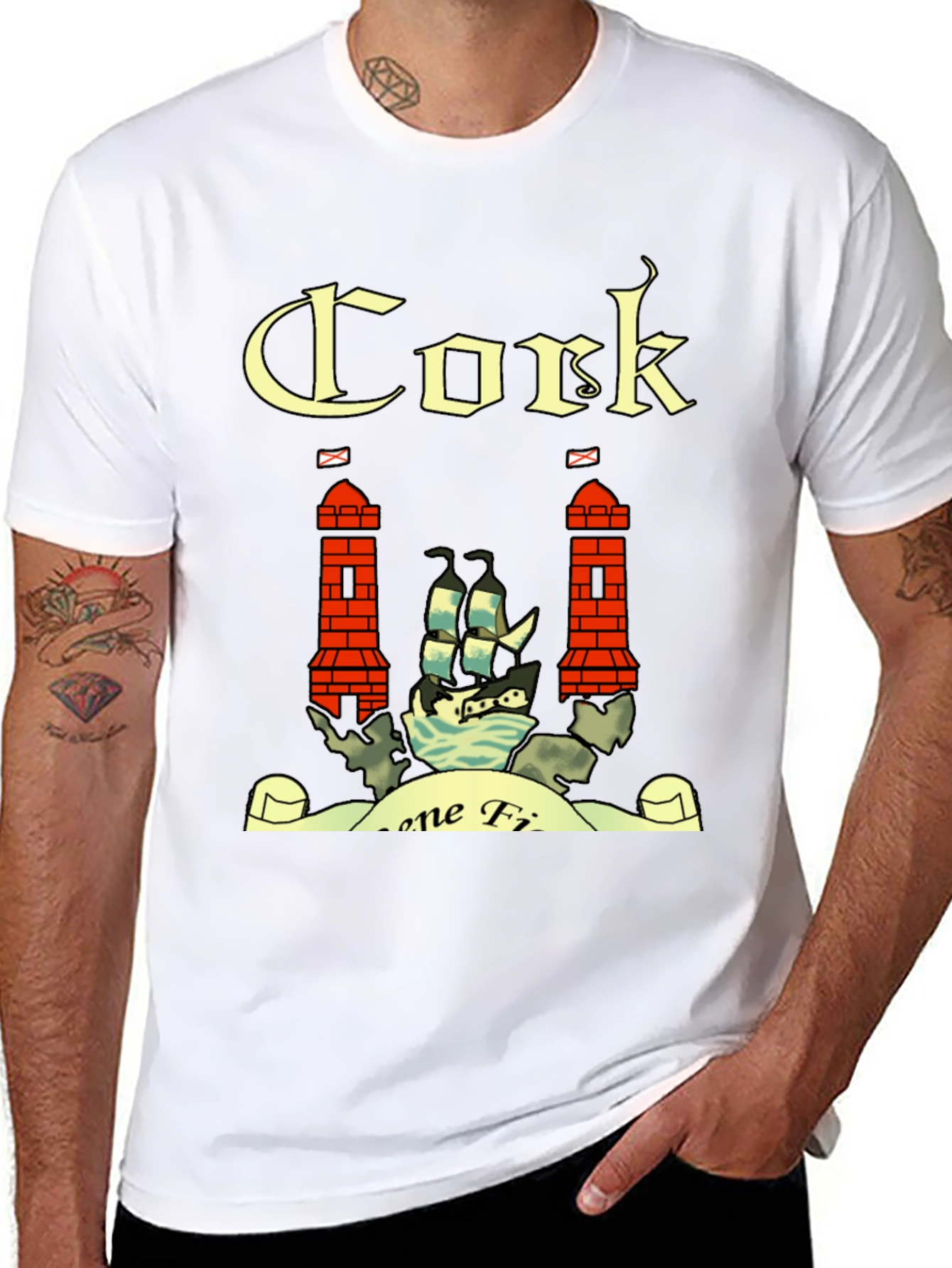 Cork Ireland Crest Graphic T-Shirt
