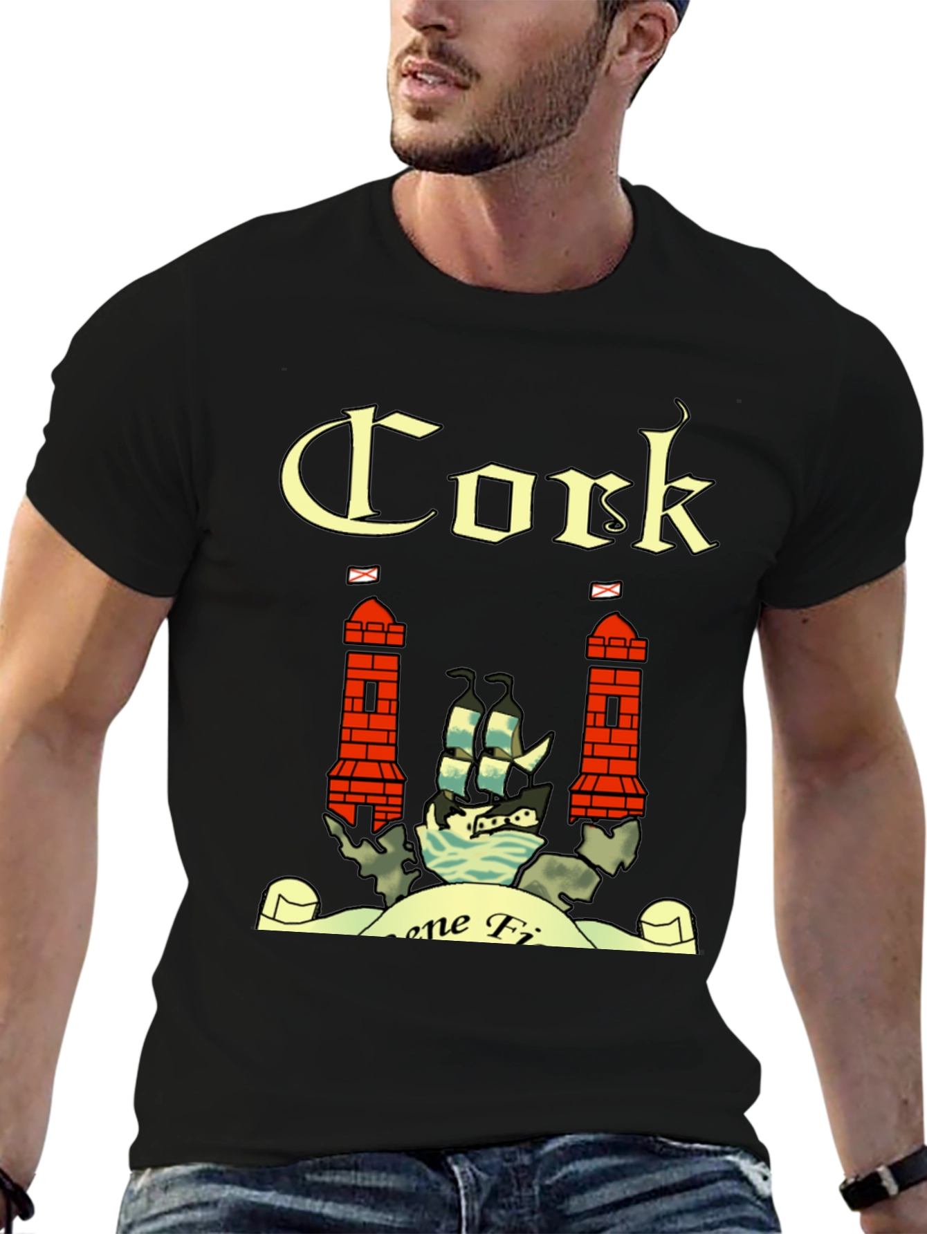 Cork Ireland Crest Graphic T-Shirt