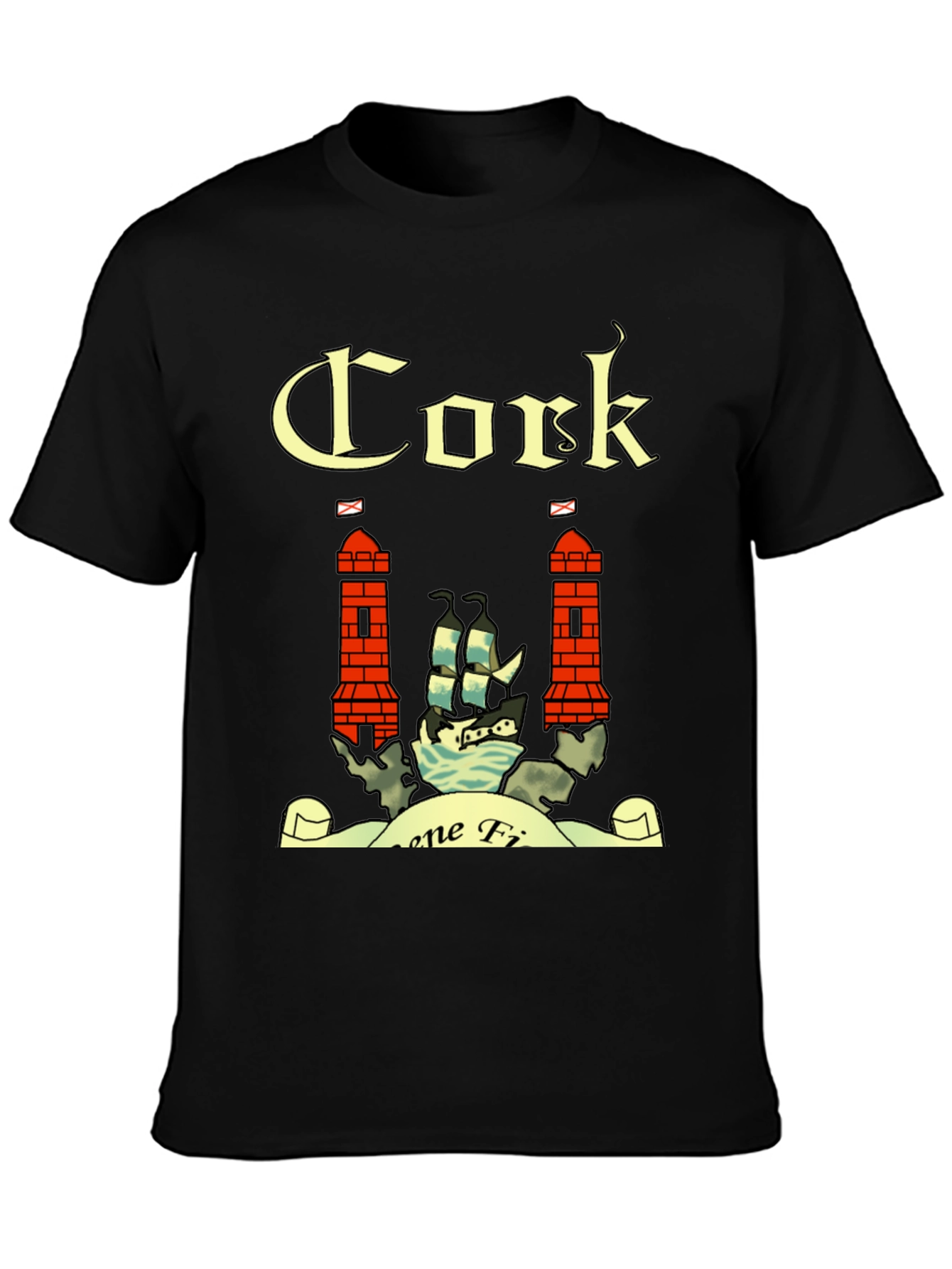 Cork Ireland Crest Graphic T-Shirt
