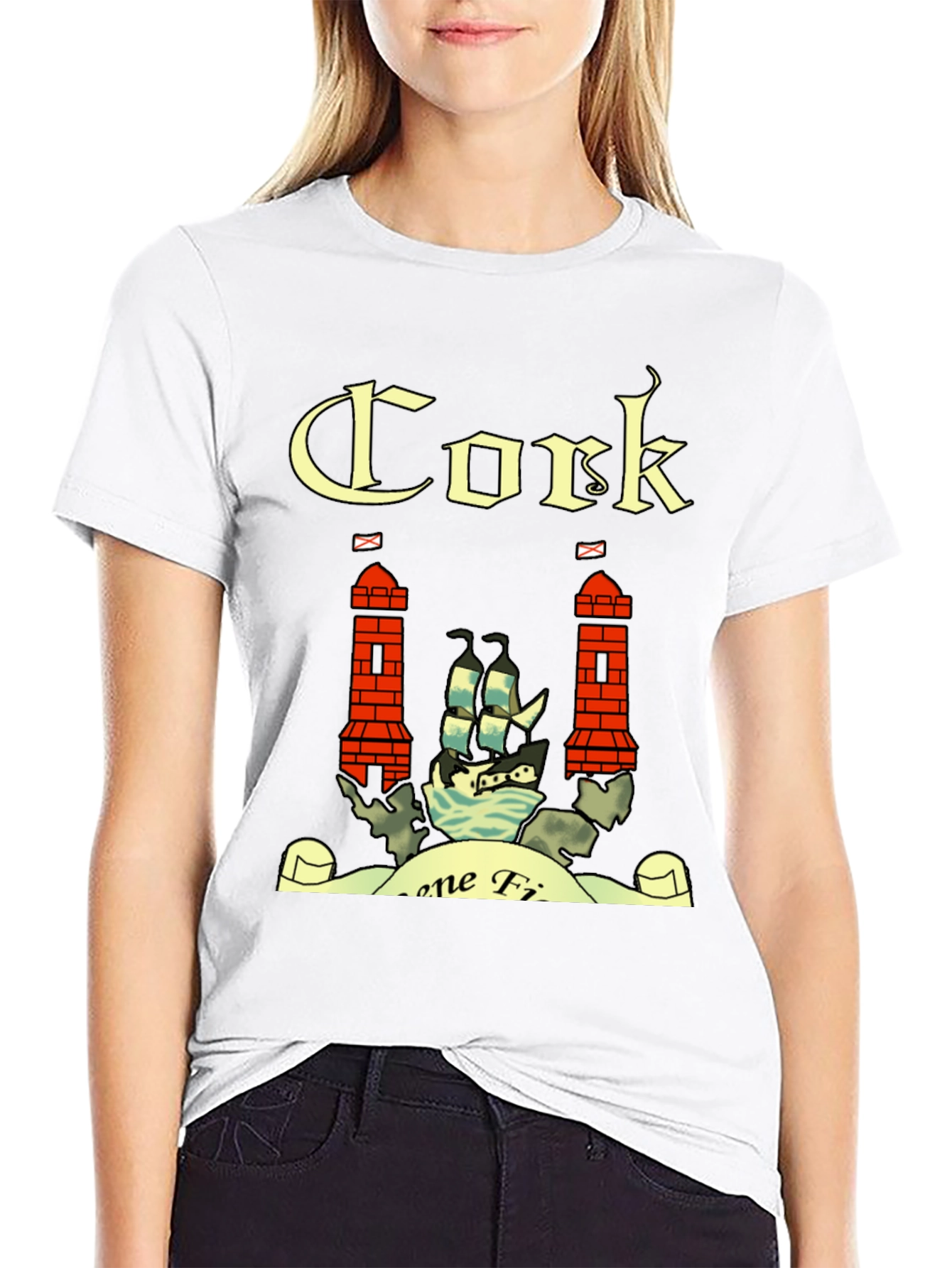 Cork Ireland Crest Graphic T-Shirt