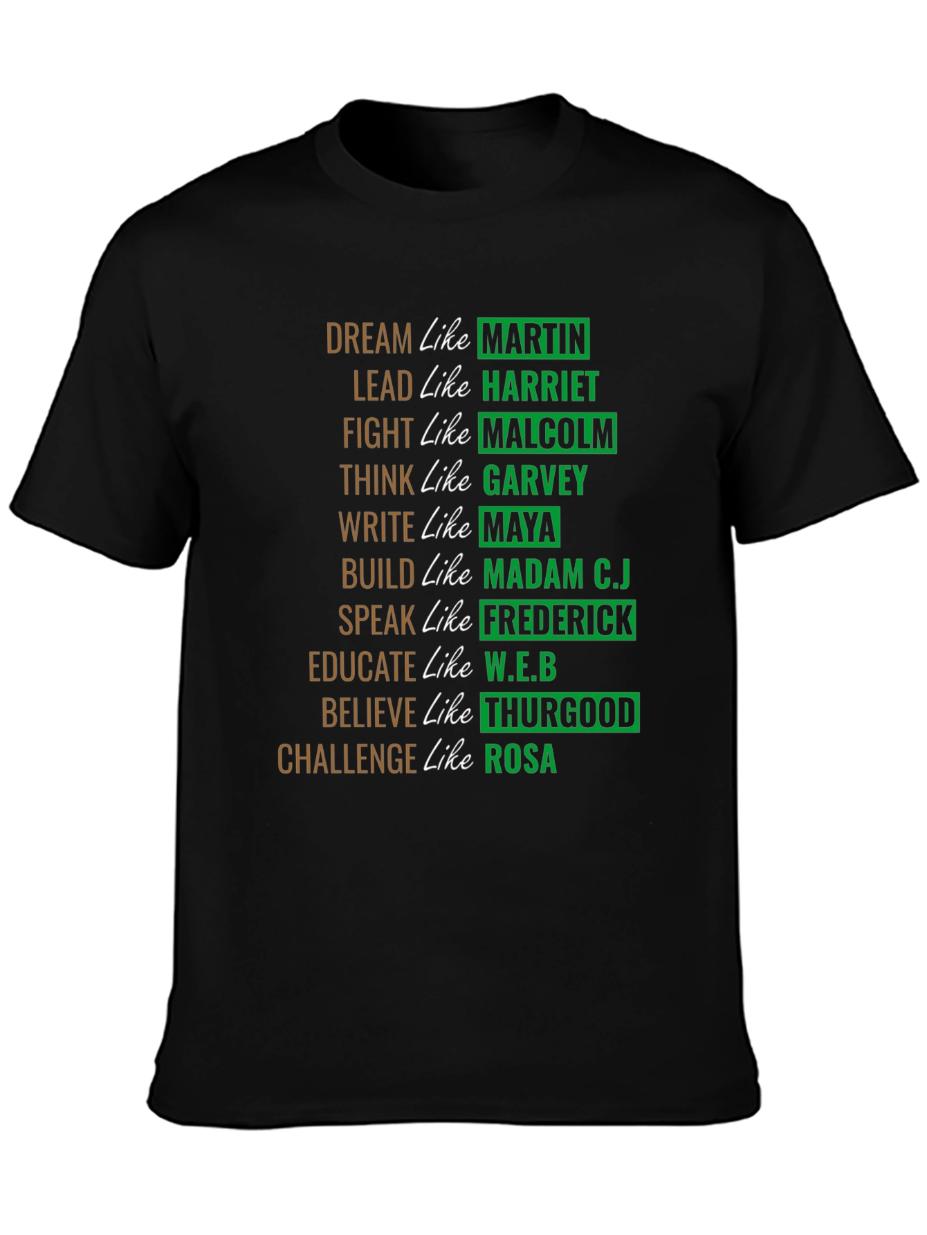 Dream Like Martin Black History T-Shirt