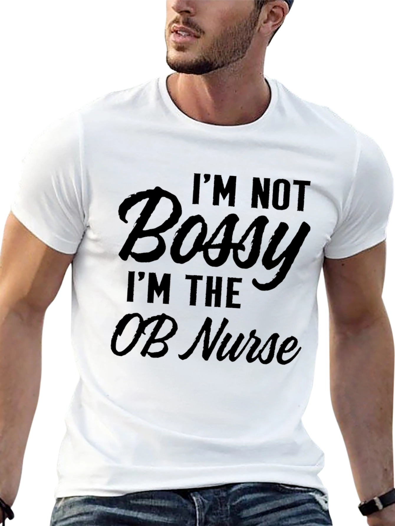 Im Not Bossy OB Nurse T-Shirt Black