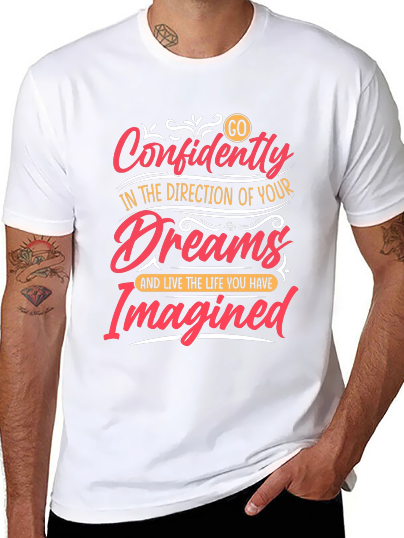 Inspirational Graphic Tee - Confidently Go!