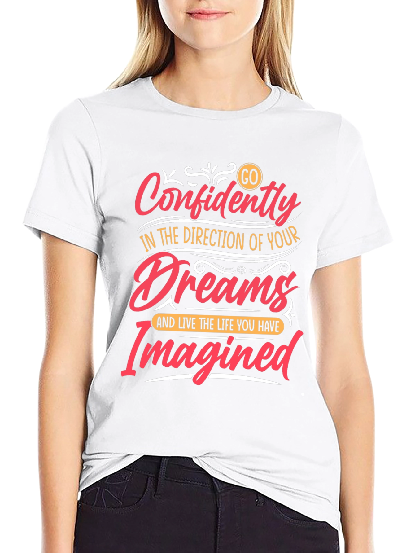 Inspirational Graphic Tee - Confidently Go!