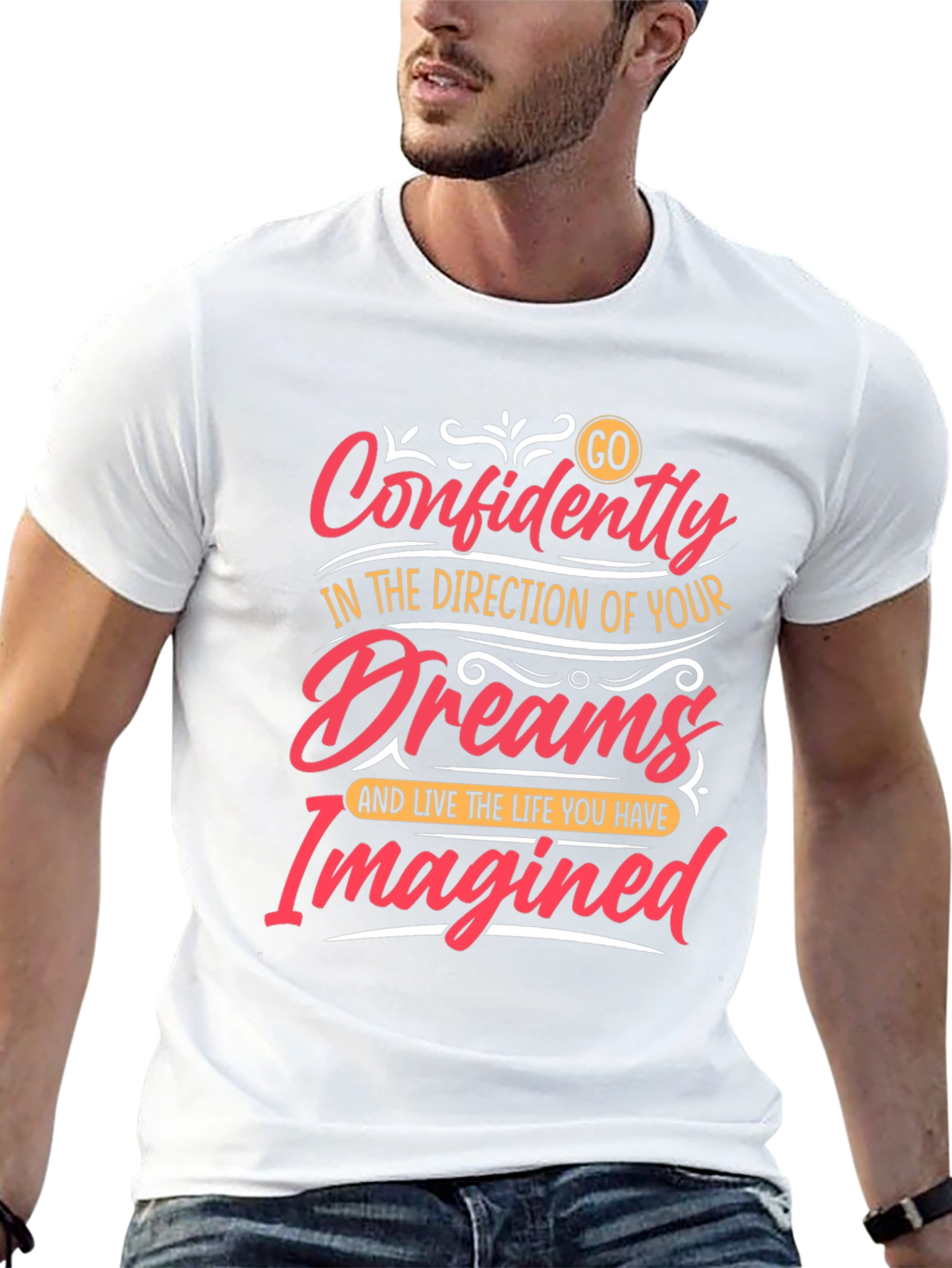 Inspirational Graphic Tee - Confidently Go!