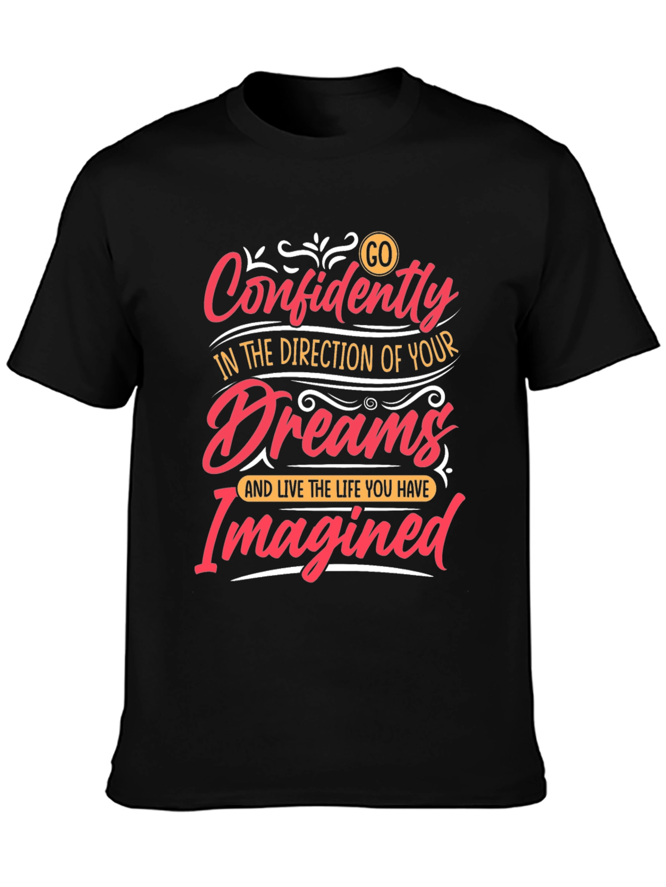 Inspirational Graphic Tee - Confidently Go!
