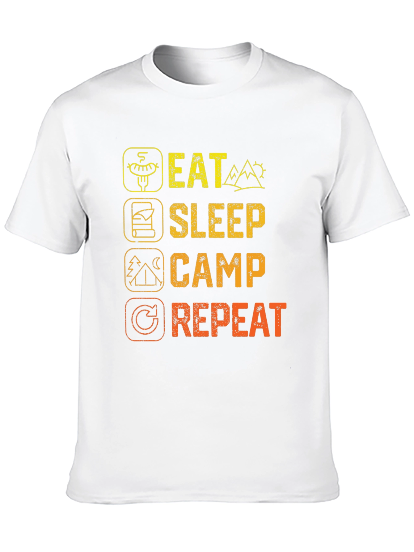 Eat Sleep Camp Repeat Graphic Tee
