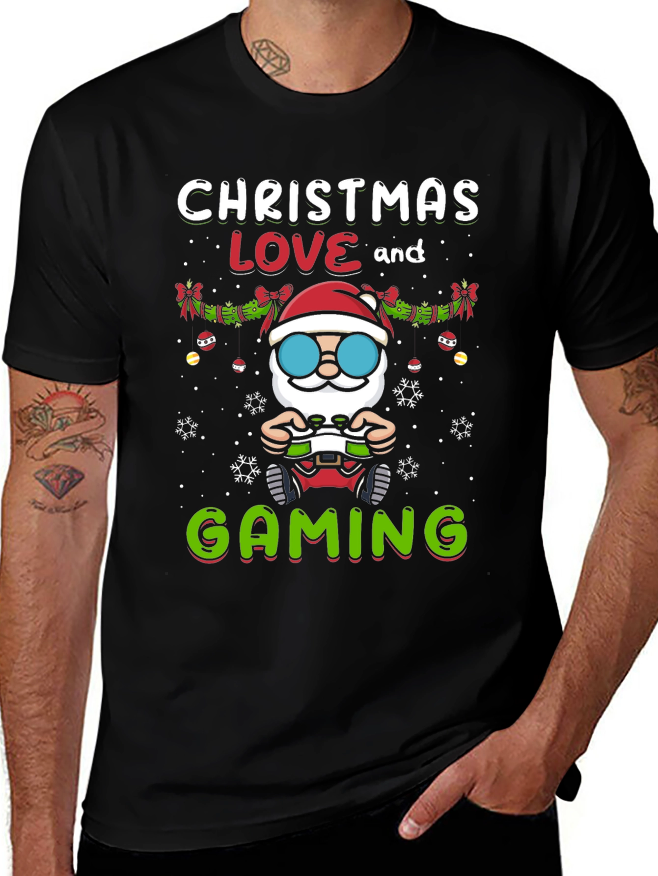 Christmas Love and Gaming T-Shirt