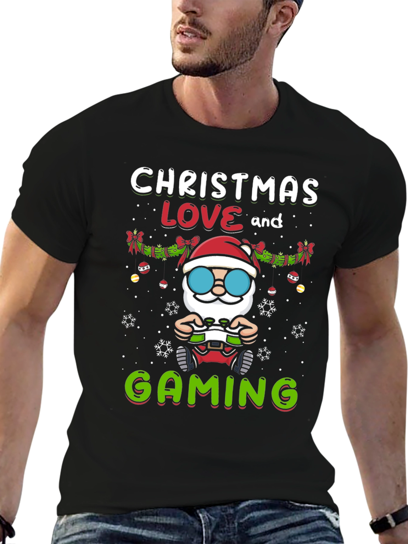 Christmas Love and Gaming T-Shirt