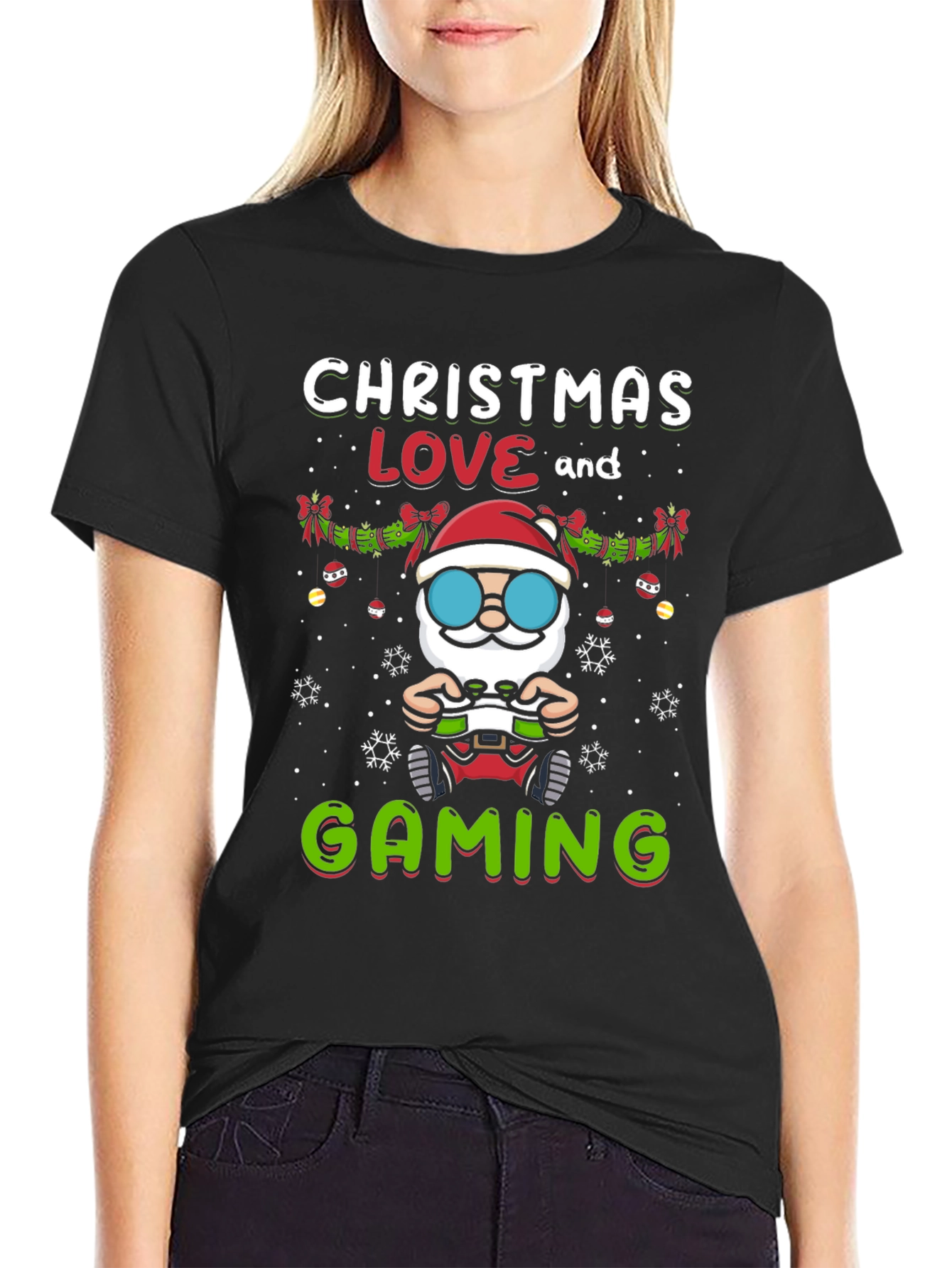 Christmas Love and Gaming T-Shirt