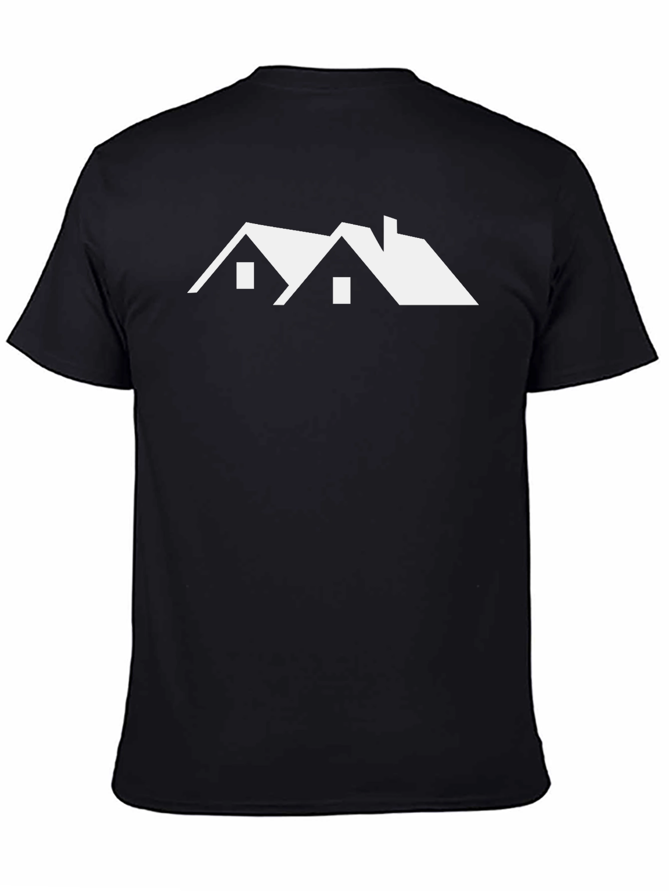 Modern Architecture Graphic Tee - Black Cotton Shirt