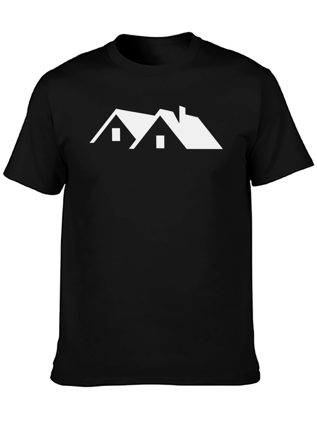 Modern Architecture Graphic Tee - Black Cotton Shirt