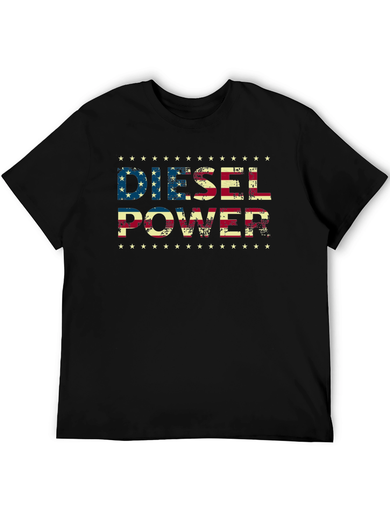 Diesel Power American Flag Graphic T-Shirt
