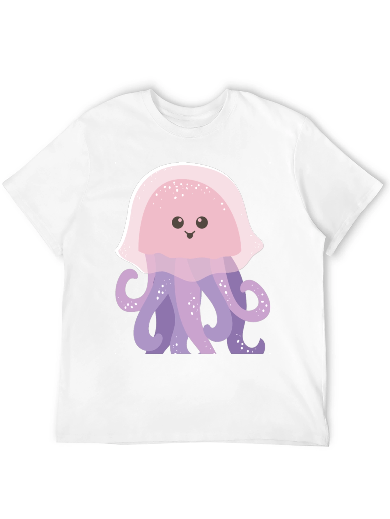 Cute Jellyfish Graphic Tee - Soft Black Cotton Shirt