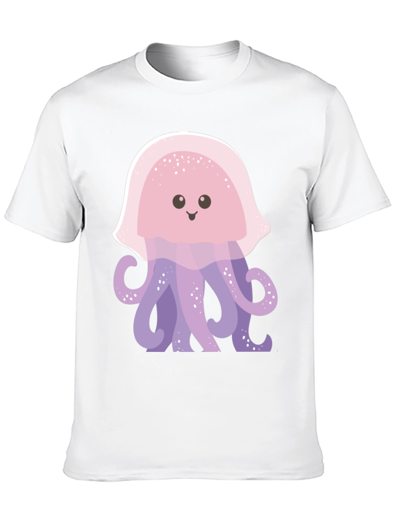 Cute Jellyfish Graphic Tee - Soft Black Cotton Shirt